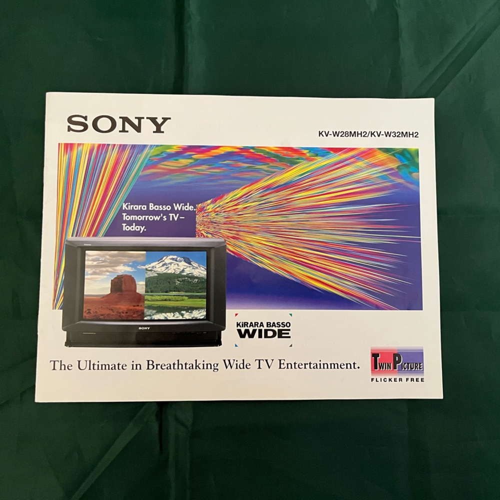 1996 Sony TV brochure
